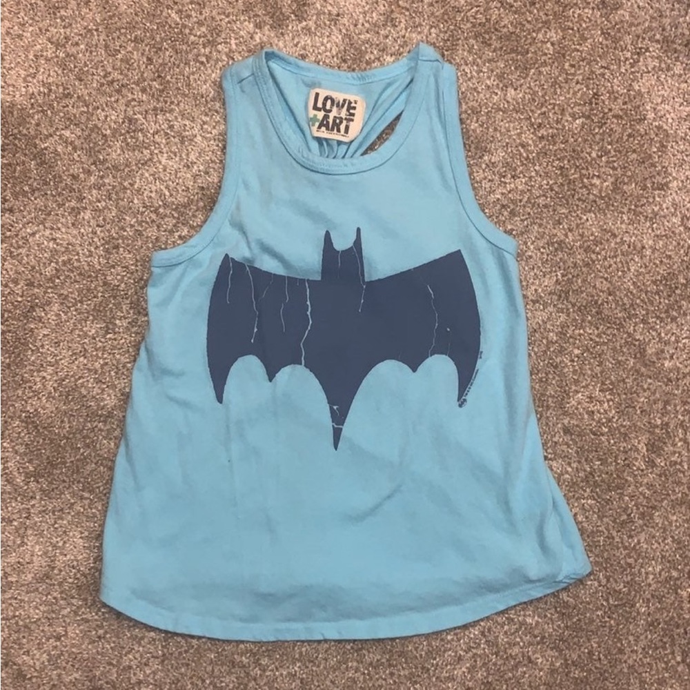 Girls Blue Batman Tank Top sz Med